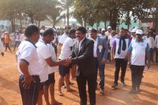 Annual Sport festival and Cultural Festival 2024-25 Handshake with Participants;?>