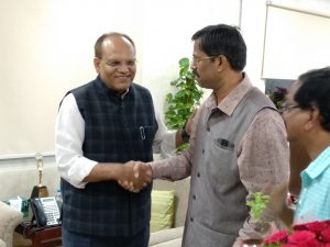 SIO with Chief Secretary,Govt.of Telangana