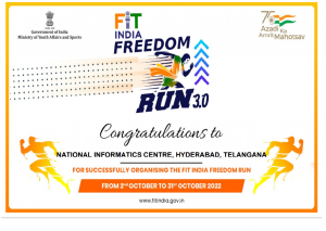 फिट इंडिया फ्रीडम रन 3.0 कार्यक्रम 31 अक्टूबर 2022 को आयोजित किया गया