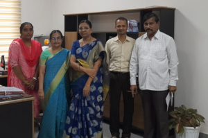 ASIO ( 2nd from left )and DIO ( 4th From left) with District Additional Collector Revenue, Ms B S Latha(3rd from Left)