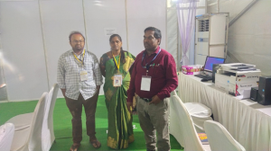 Sh. Shri M. Satyanarayana Murty , TD & DIO Mrs. Anitha, NFE, Mr. G. Naresh, NFE, at the Location