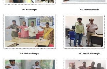 GLIMPSES OF THE PLEDGE AT NIC DISTRICT CENTRES, TELANAGNA