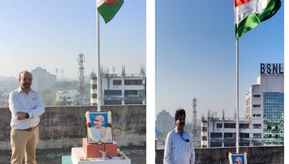 (बाएं) श्री अनिल राठौर, एसटीडी और एचओडी एनआईयू, (दाएं) श्री एम एस शती कुमार एसटीडी और एएसआईओ राज्य |