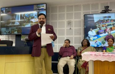 Shri B. Ramachander speaking on the occasion