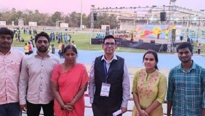 Addl. PCCF Haryana Shri Vinod Kumar, IFS with NIC Telangana Team