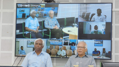 Dr N Vijayaditya addressing NIC Officials