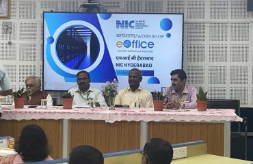 eOffice workshop held at NIC Hyderabad on 19th April 2024