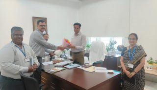 Sh. Guntuku Prasad, SIO and Senior delegation from NIC Telangana with Mr. Sanjay Kumar, IAS, Special Chief Secretary, IT&E Department.