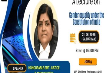 लिंग समानता परप्रबुद्घकारी व्याख्यान और पीओएसएच अधिनियम के पोस्टर का अनावरण