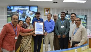 NDC Hyderabad ISO 27001 certificate plaque unveiling