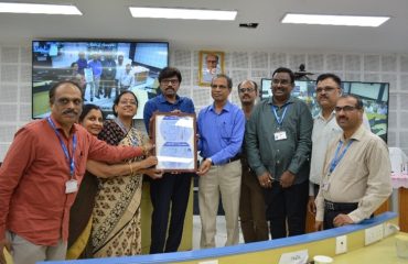 NDC Hyderabad ISO 27001 certificate plaque unveiling