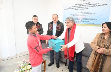 Hon’ble Mr. Justice Vijay Bishnoi, Supreme Court Judge and Patron-in-Chief Mizoram Slsa Visit District Jail, Lawngtlai