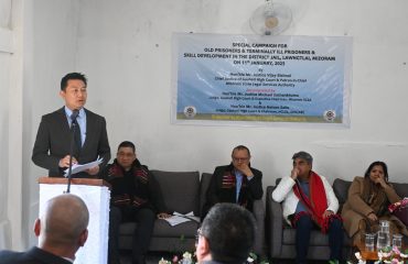 Hon’ble Mr. Justice Vijay Bishnoi, Supreme Court Judge and Patron-in-Chief Mizoram Slsa Visit District Jail, Lawngtlai