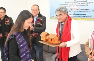 Hon’ble Mr. Justice Vijay Bishnoi, Supreme Court Judge and Patron-in-Chief Mizoram Slsa Visit District Jail, Lawngtlai