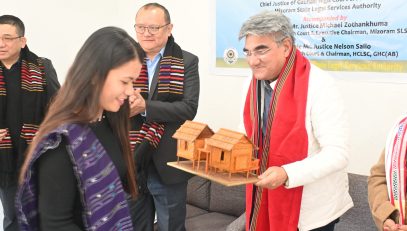 Hon’ble Mr. Justice Vijay Bishnoi, Supreme Court Judge and Patron-in-Chief Mizoram Slsa Visit District Jail, Lawngtlai