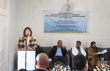 Hon’ble Mr. Justice Vijay Bishnoi, Supreme Court Judge and Patron-in-Chief Mizoram Slsa Visit District Jail, Lawngtlai