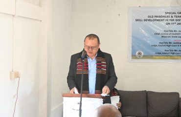 Hon’ble Mr. Justice Vijay Bishnoi, Supreme Court Judge and Patron-in-Chief Mizoram Slsa Visit District Jail, Lawngtlai