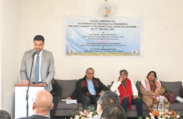 Hon’ble Mr. Justice Vijay Bishnoi, Supreme Court Judge and Patron-in-Chief Mizoram Slsa Visit District Jail, Lawngtlai