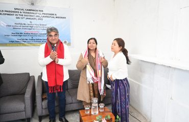 Hon’ble Mr. Justice Vijay Bishnoi, Supreme Court Judge and Patron-in-Chief Mizoram Slsa Visit District Jail, Lawngtlai