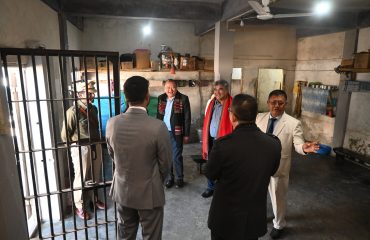 Hon’ble Mr. Justice Vijay Bishnoi, Supreme Court Judge and Patron-in-Chief Mizoram Slsa Visit District Jail, Lawngtlai
