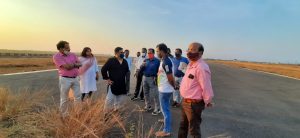 Site Inspection- Visit of RDC SD to the Jeypore Airstrip with Collector Koraput and officials on 21.11..2020