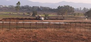 RDCSD inspecting Work underway at the Jeypore Airstrip on 21.11..2020