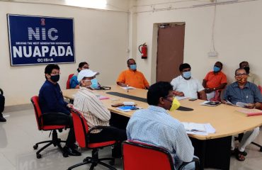Nuapada District Officials with Local Representatives Participated Through VC
