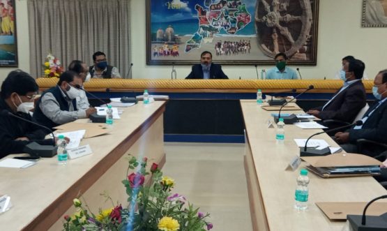 Satyabrat Sahu,IAS taking the Review on MSME Sector