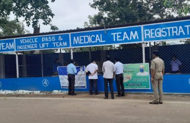 ୧୯.୦୬.୨୦୨୧ ତାରିଖରେ କୋବିଡ-୧୯ ସକାଶେ  ମାଲକାନଗିରି ଜିଲ୍ଲାର ଗୋବିନ୍ଦପାଲି  ସୀମା ଯାଞ୍ଚ ବିନ୍ଦୁ  ଠାରେ ବ୍ୟବସ୍ଥାର ତଦାରଖ