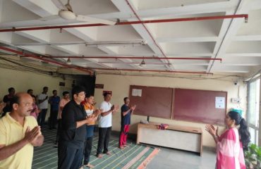 जिल्हा परिषद कोल्हापुरात योग दिन उत्साहात साजरा करण्यात आला.