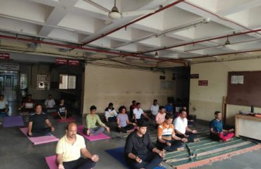 जिल्हा परिषद कोल्हापुरात योग दिन उत्साहात साजरा करण्यात आला.