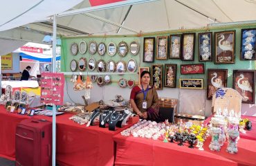 Women Showcasing Products at Nainital Saras Fair