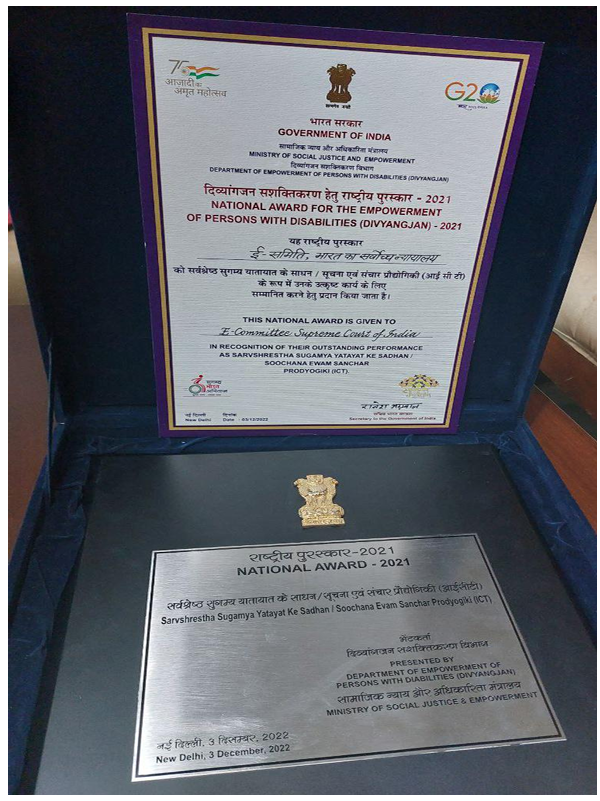 National Award for the empowerment of persons with disabilities (Divyangjan)