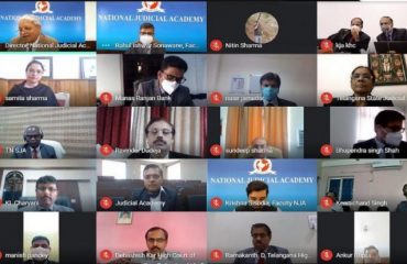 Awareness Programme on e-Courts through National Judicial Academy during May 2021