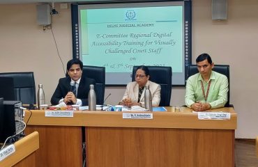 eCommittee Conducts a Regional Digital Accessibility Training (North Zone) for Visually Challenged Court Staff at Delhi Judicial Academy