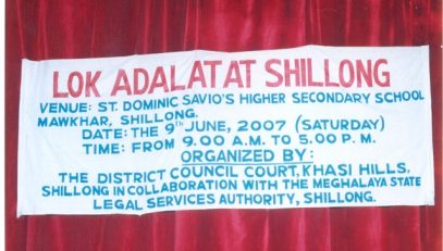 Lok Adalat held at the St. Dominic Savio&#8217;s Higher Secondary School