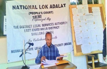 National Lok Adalat held at D&S.J, Shillong East Khasi Hills District – 2