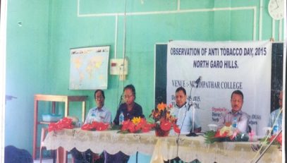 Anti Tobacco Day Held At Mendipathar College