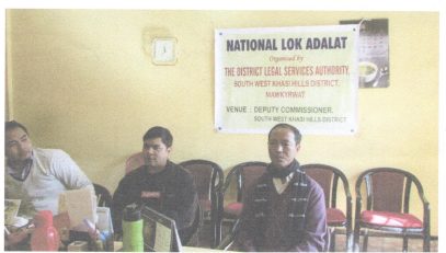 National Lok Adalat held at Deputy Commissioner Office Mawkyrwat