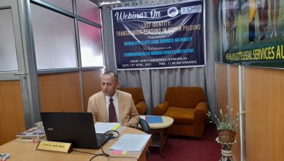 WEBINAR ON LOST IDENTITY; TRANSGENDER PERSONS IN INDIAN PRISONS