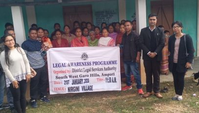 Legal Awareness programme organised by DLSA Ampati at Nirgini