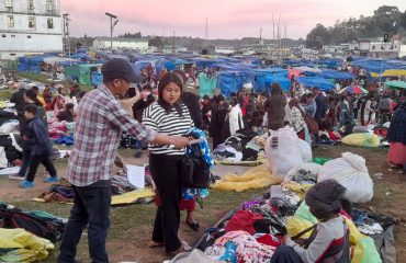 Distribution of pamphlets at Smit – 2
