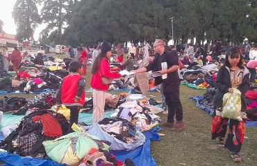 Distribution of pamphlets at Smit – 1