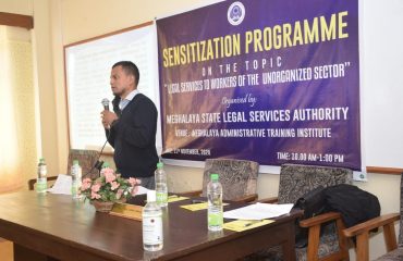 SENSITIZATION PROGRAMME ON LEGAL SERVICES TO WORKERS OF THE UNORGANISED SECTOR – 2