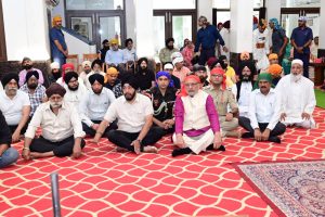 Honorable Governor Shri C.P. Radhakrishnan visited the Gurudwara located at Mahatma Gandhi Marg, Ranchi and paid obeisance and participated in the Kirtan and listened to Gurbani.