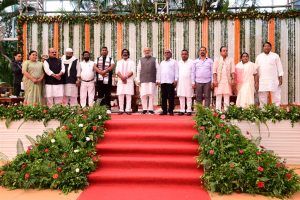 The Honourable Governor administered the oath of office and secrecy to the members of the State Council of Ministers at Raj Bhavan