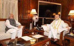 Hon'ble Governor Shri CP Radhakrishnan met Hon'ble Union Minister of Home Affairs and Cooperation Shri Amit Shah in New Delhi