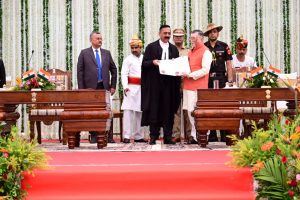 Hon’ble Governor Shri Santosh Kumar Gangwar took oath as the Governor of Jharkhand State.