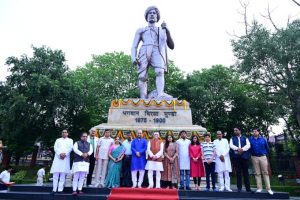 Floral Tribute to Birsa Munda