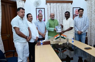 A delegation of Jharkhand BJP state under the leadership of Leader of Opposition, Jharkhand Legislative Assembly, Shri Amar Kumar Bauri